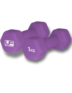 Urban Fitness Neoprene Hex Dumbbells - 1kg